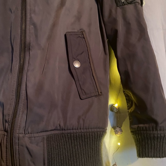 Olive Bomber Jacket - Picture 3 of 4